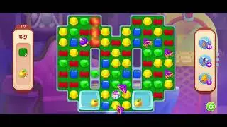 Homescapes 2022 - Level 377 Gameplay || 7 Moves Left || Grass And Yellow Apple Collectable