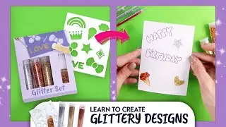 Learn to Apply Glitter Glue to your Crafts | BSCOOL Glitter Set