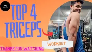 TOP 4 TRICEPS WORKOUT || CLOSE GRIP BENCH PRESS || PULLI PUSH DOWN || ROW EXTENSION || BENCH DIPS