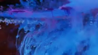 blue ink diffusion in water
