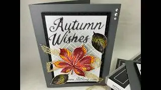 Artistic Leaves and Words for the Season - Brilliant Effect