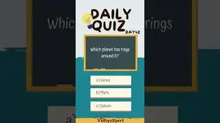 Which planet has rings around it? | #space #Quiz #education #shorts