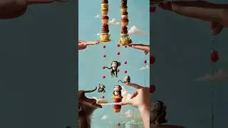 🐒 Drunk Monkeys bake cupcakes  - Daily Art Drops💧11.03.23 #ai #video #art #crispr #surrealism