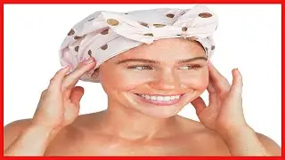 Kitsch Luxury Shower Cap for Women - Reusable Shower Cap for Long Hair with Non Slip Silicon Grip