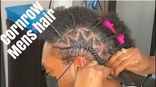 Slick cornrow styles for men / man braids / watch me braid from start to finish