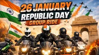 🇮🇳77th Republic Day 26 January Ride For Jodhpur. Group Ride. 🇮🇳Tirangaa group. #viral #rider #bikers