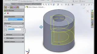 How to Use SOLIEDWORKS REVOLVED CUT Feature