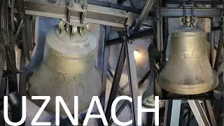 UZNACH (CH - SG): Vollgel&auml;ute der reformierten Kirche