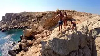 Ios, Greece Adventures: 'Hidden' Cliffs. DJI Phantom 2 + GoPro 3+ Black Edition