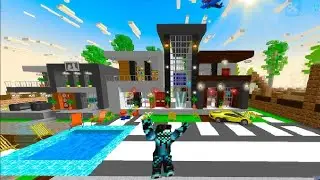 school party craft multiplayer house 🏡 #minecraft #schoolpartycraft #schoollife 