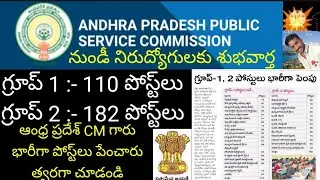APPSC group 1group 2 news today | Appsc group notification 2022 telugu | Appsc notification 2022