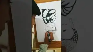 #🙏Buddha Maharaj |#cute baby ☺️| #reverse painting| #RajjuArtist #shorts 🤗| #Rajjo art Queen 👑||