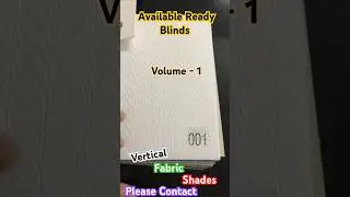 Vertical Blinds Fabric Shade Card #vertical #blinds #home #ytshorts #shorts -: Shree Shyam Blinds