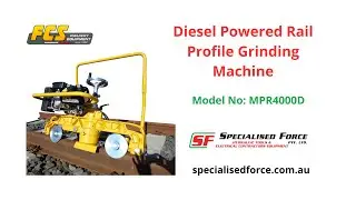 FCS Rail MPR4000D Diesel Powered Profile Grinding Machine