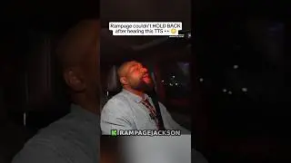 Rampage couldn't HOLD BACK after hearing this TTS #rampagejackson #rampage #ufc #shorts