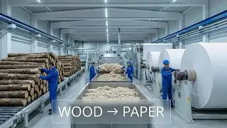 Inside The Paper Manufacturing Plant &ndash; Full Process #Manufacturingplant #paperfactory#documentary