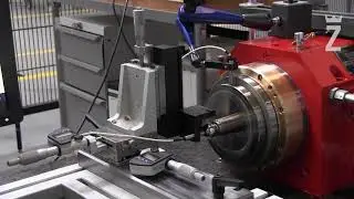 Run-out measurement of a Zollern hydrostatic spindle