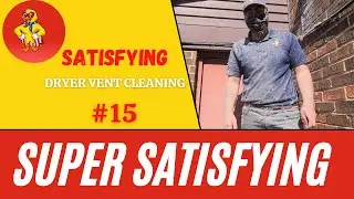 Super DIRTY 40 year old dryer vent has never been PROFESSIONALLY cleaned😱