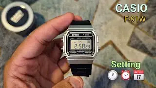 Paano i-set ang Oras, Petsa at Alarma Casio Digital Watch? | Full Configuration Casio F91W  🇵🇭