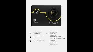 Vlogging Action Camera Procus Rush ,Unboxing/Review