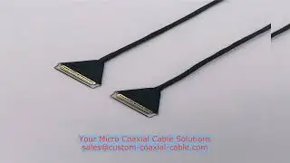 30 pin micro coaxial cable TDR impedance test I-PEX 20680-020T-01 AWG 46 micro coax EU on‑site facto