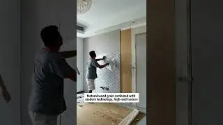 Bamboo charcoal wood veneer background wall.Bamboo charcoal wood veneer factory.wall panel supplier.