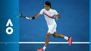 Hyeon Chung v Roger Federer second set highlights (SF) | Australian Open 2018