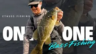 1 VS 1 Bass Fishing Challenge! | Fall Smallmouth Bass Fishing