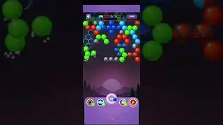 Bubble Shooter Rainbow Gameplay #shorts(73) #bubbleshooter