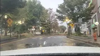 Поездка под проливным дождем из Таусона в Оверли, штат Мэриленд 🌧️🚗 | Движение по трассе I-695 в ...