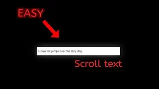 Scrolling Text using CSS