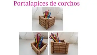Portalapices de corchos de vino