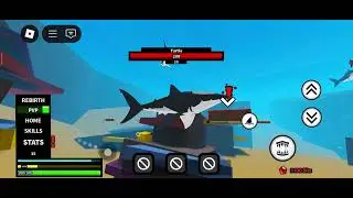 Playing shark simulator (PRE-ALPHA) (ROBLOX)