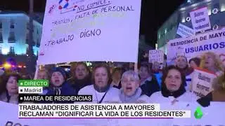 DIRECTO. Manifestaci&oacute;n por precariedad en residencias de mayores. La Sexta.