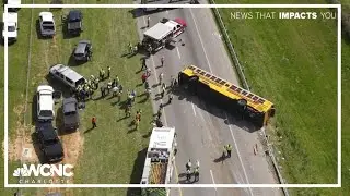 1 dead, multiple injured after school bus crashes in South Carolina