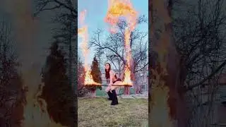 🔥 Fire and the flow art #art #explosion #lilyyo #happy #viral