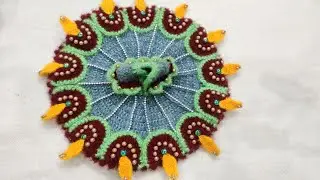 लड्डू गोपाल के लिए दीपक वाली पोशाक बनाएं/Heavy Dress/Deepak/Diya/Crochet Dress