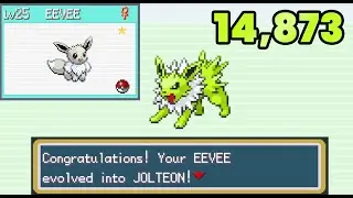 Shiny Eevee/Jolteon in 14,873 Encounters - Pokemon FireRed