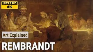 Rembrandt: A collection of 10 oil paintings with title and year, around 1661 [4K]