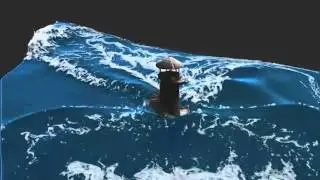 Smoothed Particle Hydrodynamicsベースの波表現