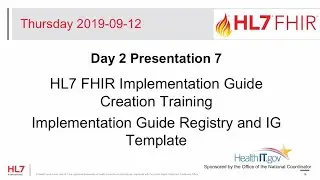 Implementation Guide Registry and IG Template - FHIR Implementation Guide Creation Training