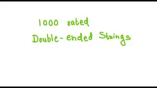 #21 DoubleEndedStrings | cp31 sheet 1000 rated solution in Hindi