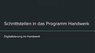 Schnittstellen in 