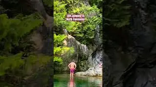 Cliff Jumping | North Vancouver BC | #youtubeshorts #cliffjump #cliffjumping #northvancouver