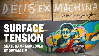 Surface Tension, a Mural of Deus Skate Ramp by Dwyma Bim