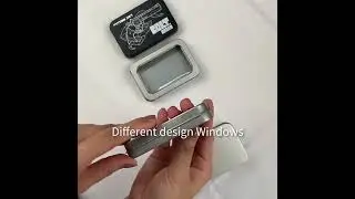 Custom Tin box with window.#shorts #youtubeshorts #sample #tinbox #tincan #custom