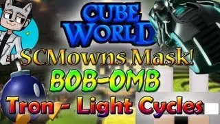 Cube World - НАБОРЫ МОДЕЛЕЙ - Маска SCMowns, Боб-Омб, Трон - Светоциклы!!!