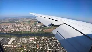 Lufthansa Boeing 747-8 smooth summer landing in Frankfurt on Runway 07R I 4K60
