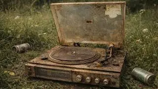 Full Restoration Of A 1970 Record Player With AM/FM Radio / 50+ Years Abandoned!