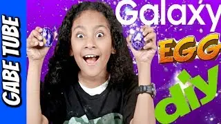 EASTER EGG COLORING How To Make GALAXY EGGS FOR EASTER DIY Gabe TubeTV